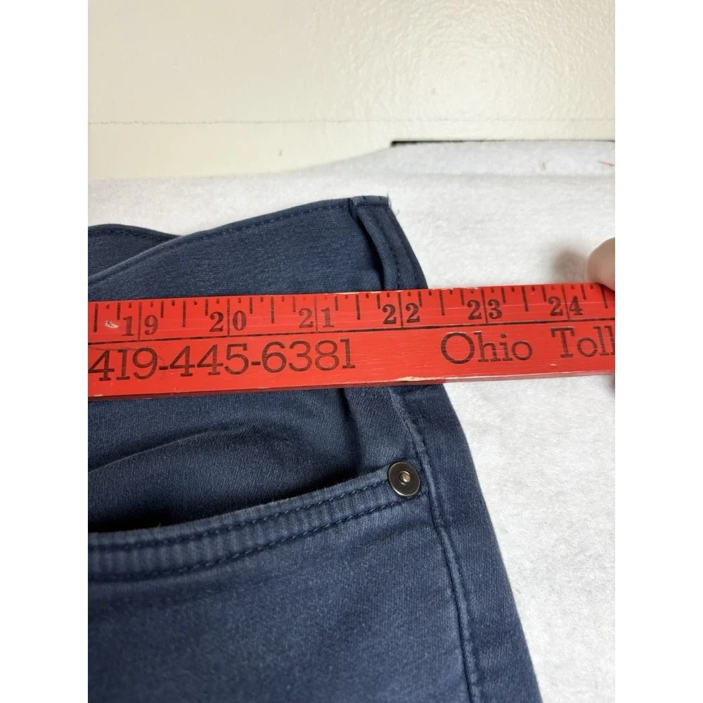 Banana Republic Traveler Athletic Tapered Fit Pants Mens 44x28 Navy Blue Stretch